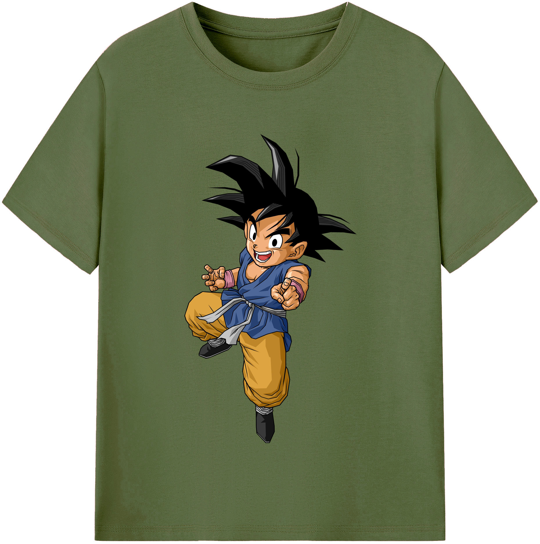 （画像用） ドラゴンボール 孫悟空（そん ごくう）Son Goku カカロット DRAGON BALL Kakarotto 綿100％半袖Tシャツ（フロントプリント）